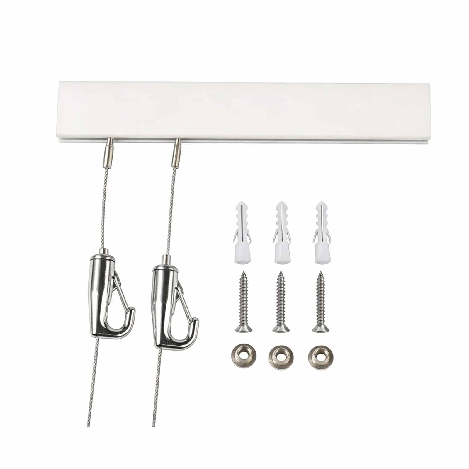 Picture Rail, Elegant Picture Hanging Kit with 2 Hanging Ropes and Installation Hardware, Artwork Display Rail Set for Home Or Museum