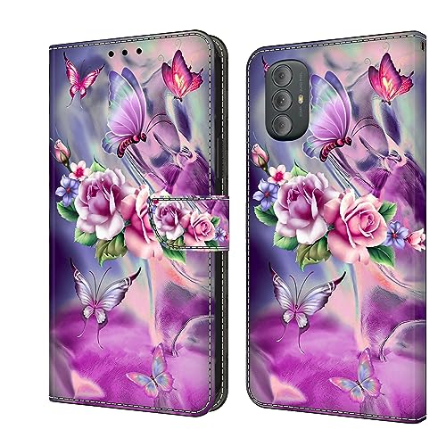 Cuir PU Folio Etui pour Moto G Power (2022) Coque 3D PU Cuir Flip Housse Étui Cover Wallet Case...