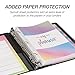 Samsill Economy 3 Ring Mini Binder, Made in The USA, 1-Inch Round Ring Binder, Holds 100 Sheets, Black, 6 Pack (MP32300)