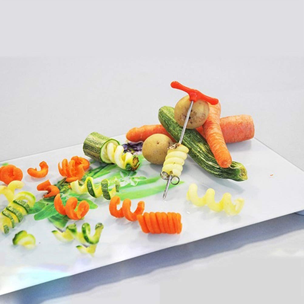 Spiraalvormige Chips Aardappelsnijder, Spiraalvormige Chips Cutter, Tornado Snijder, Aardappeltorensnijder, Spiraal Aardappelsnijmes voor aardappeltoren, Barbecue, Gebakken, Verzamelen, Feest