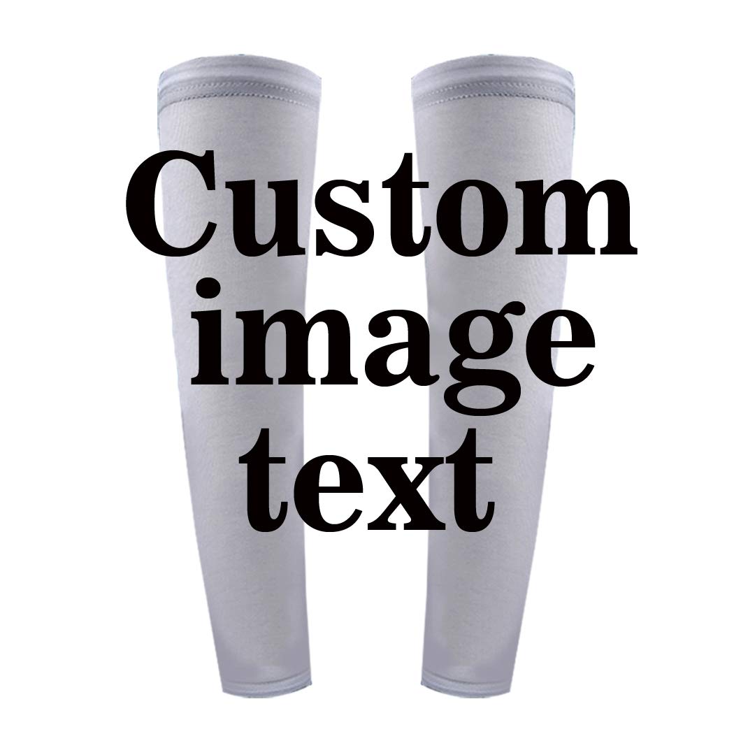 DZC Custom Compression Arm Sleeves -Men & Women Compression Sleeves Youth & Kids for Baseball Football Running Cycling