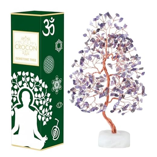 Handmade Amethyst Crystal Tree, Chakra Money Tree