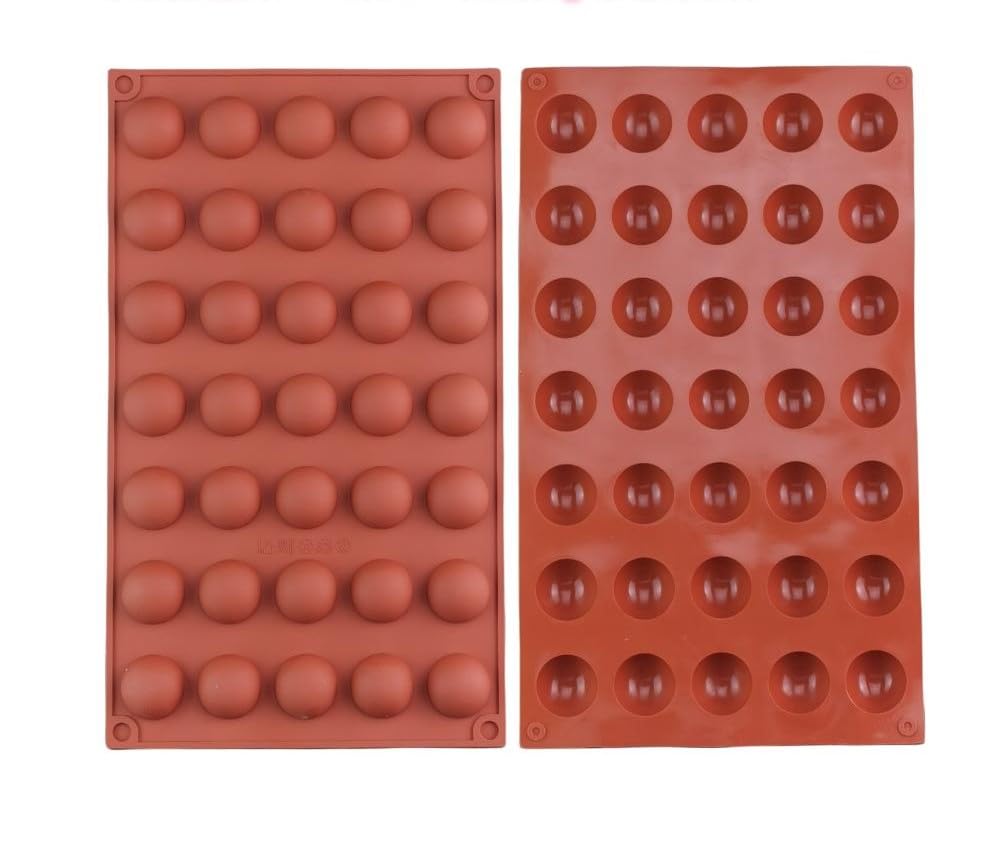 Silicon Chocolate Mold Round Shapes 35 Cavity Chocolate Mould Jelly Candy Mold | Cake Baking Mold | Bakeware Chocolate Moulds (Pack of 1)