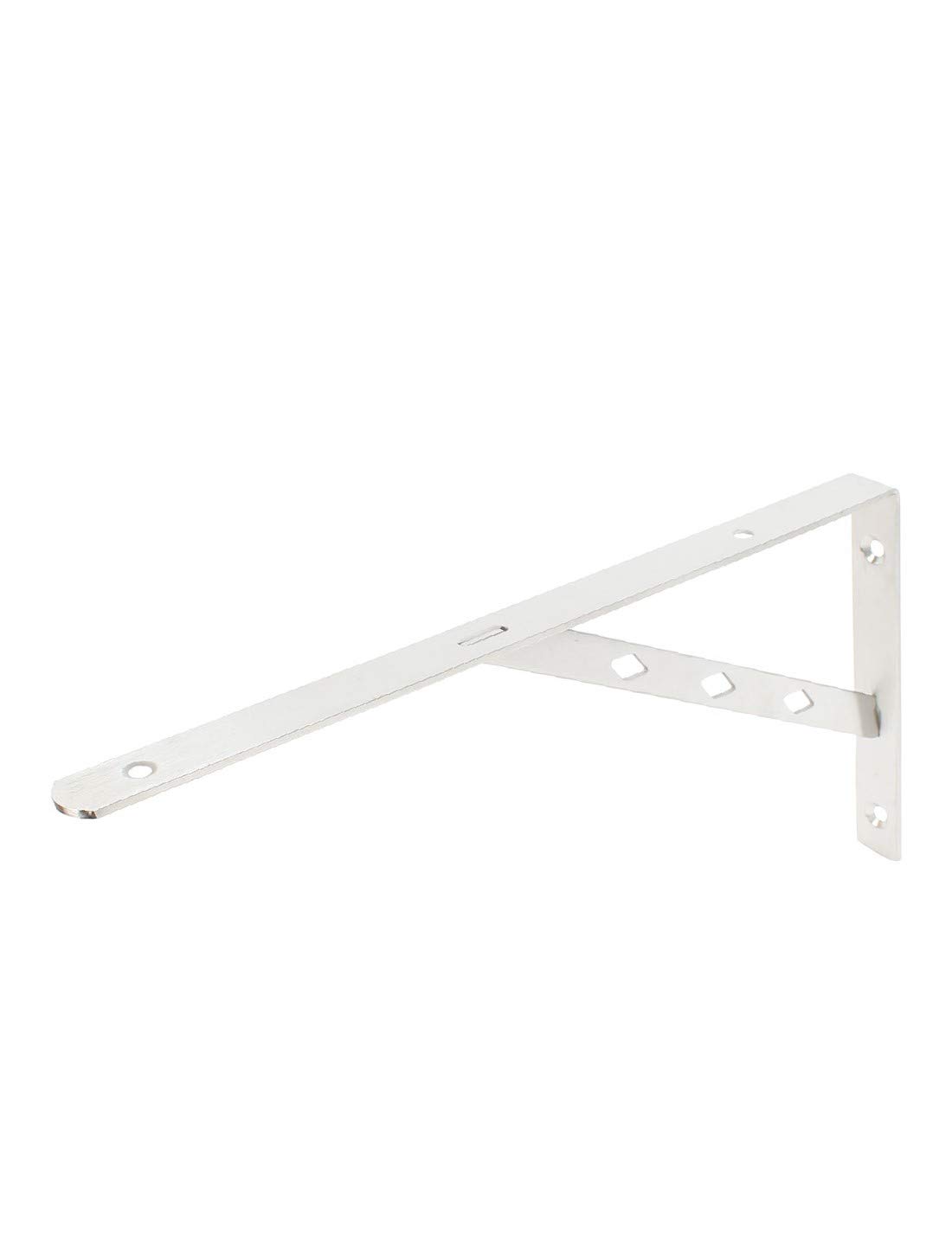 New Lon0167 4 pezzi In primo piano 30cx15,5cm efficacia affidabile Supporto per mensola a staffa ad angolo retto di tono argento(id:2f0 55 56 cbd)
