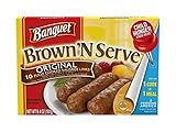 Banquet Brown and Serve Lite Original Breakfast Sausage Link, 6.4 Ounce -- 12 per case.