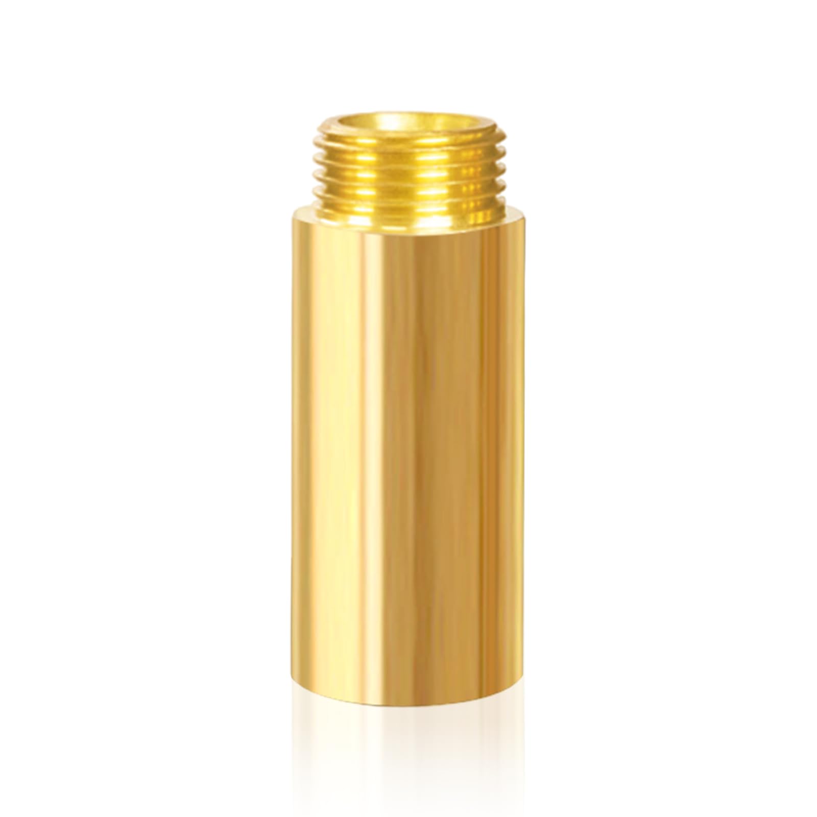 1 pezzo prolunga rubinetto in ottone G1/2" x 50 mm, prolunga rubinetto 1/2" IG x 1/2" AG (IG Ø 19,5 mm x AG Ø 20,3 mm) Raccordo prolunga in ottone 50MM, prolunga filettata, raccordo filettato
