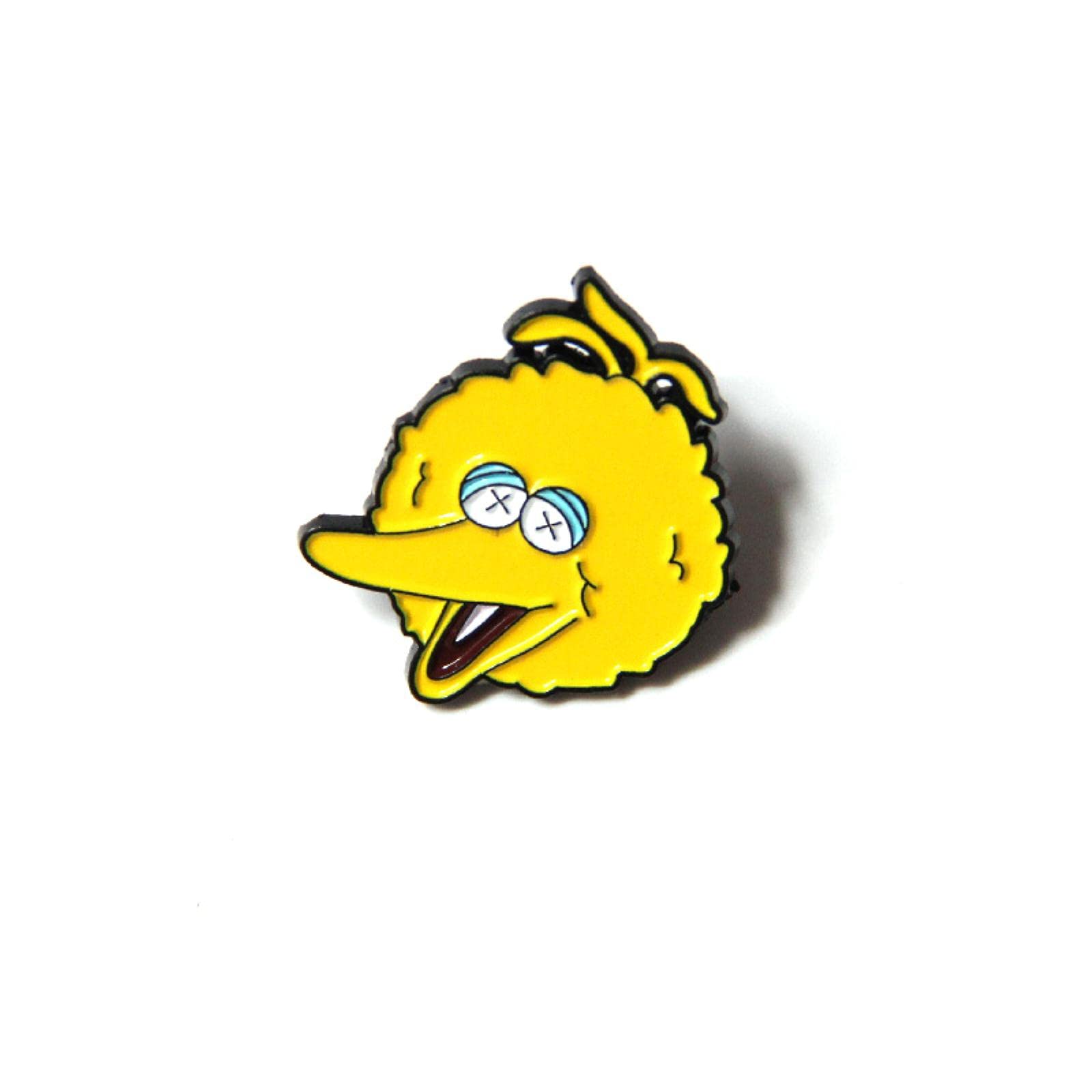 Hot Children Gift Pin Sesame Street ELMO BIG BIRD COOKIE MONSTER Cartoon Figure Enamel Metal Brooch