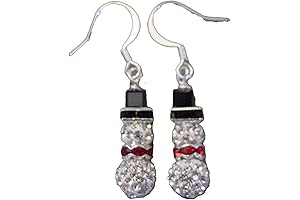 Bling Crystal SNOWMAN EARRINGS