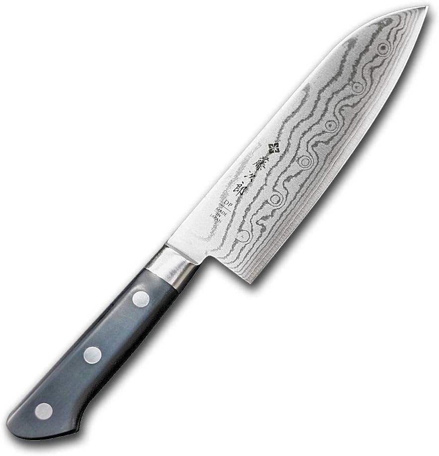 Global G487 inch, 18cm Santoku Hollow Ground Knife, 7