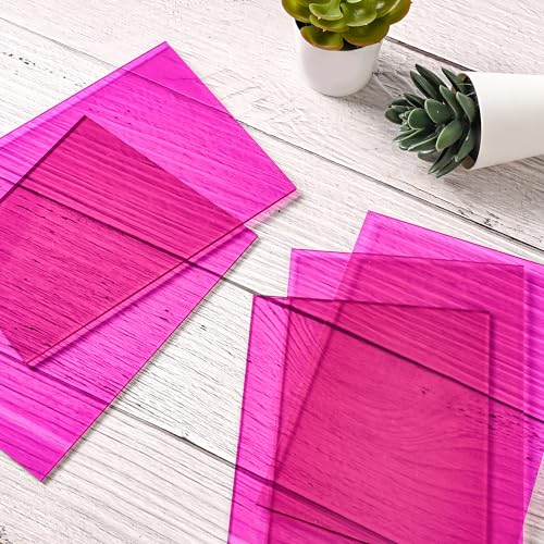 Image of Lesnlok Purple Acrylic Sheets 1 /8 inch Thick 3mm 2 Pack 12 x 16 Clear Purple Plexiglass Sheets,for Sign,Craft,Painting,Laser Cutting,DIY Display Projects (12 inchx 16 inch, Purple, 2)