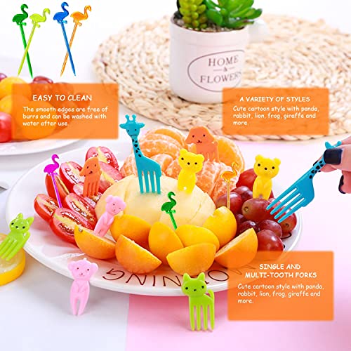 CQQNIU 98 pezzi forchette di frutta carino mini