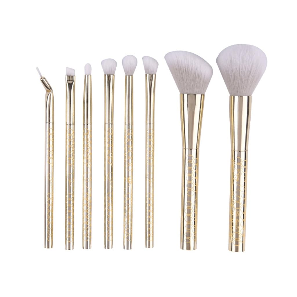 11 Pezzi di Set di pennelli for Trucco, Pennello Argentato, Pennello for ombretto, Pennello for Fard in Polvere, Strumenti di Bellezza
