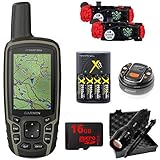 Garmin GPSMAP 64sx Handheld GPS with 16GB Camping & Hiking Bundle - (010-02258-10)