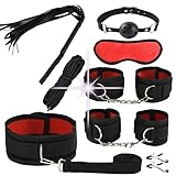 ZeeKoug 8 StüCk Set Komfortables Nylon Yoga Handfuß Set ZubehöR (Rot), FreizeitsportgeräTe FüR InnenräUme, Paargeschenke