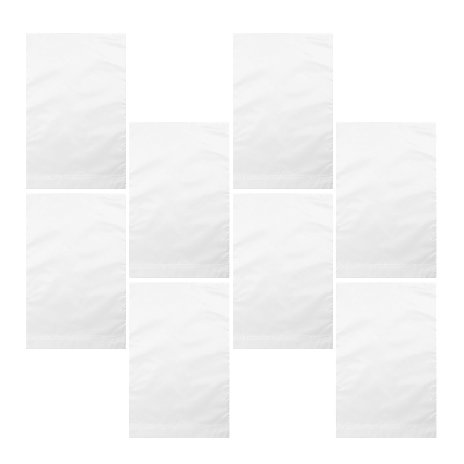 Drapeaux de jardin vierges personnalisables en polyester blanc pour décoration de cour DIY