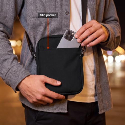 Image of Nasher Miles Premium Sling Bag | Crossbody Bag | PU & Polyester One Shoulder Bag| Multipurpose Travel Bag | Ideal for Daily Use, Office, Travel, Hiking