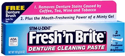 Fresh 'N Brite Denture Cleaning Paste 3.80 oz (Pack of 8)