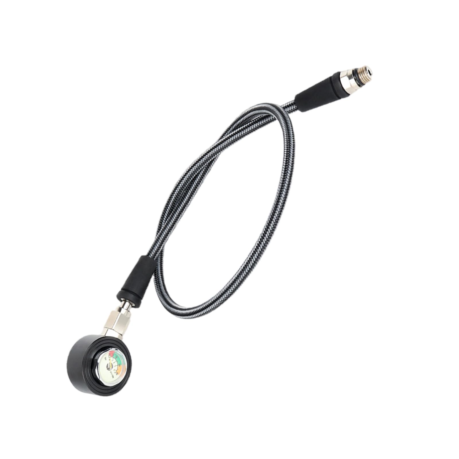 Genérico Manómetro Sumergible Luminoso con Manguera Sumergible de precisión para Buceo técnico