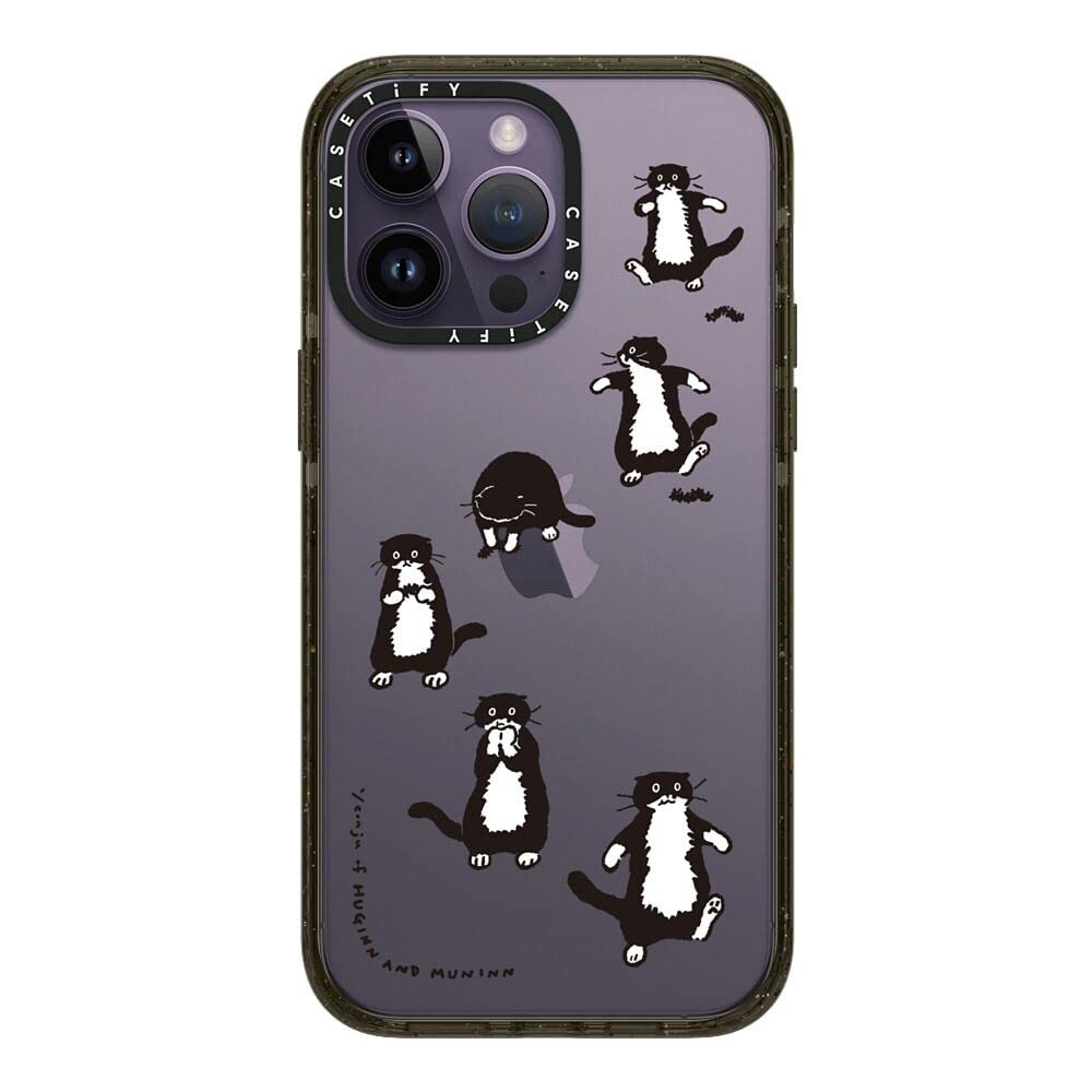 CASETiFY インパクト iPhone 14 Pro Max ケース [MIL規格準拠 (4x MIL-STD-810G)/2.5mからの落下試験をクリア] - A SMALL HUNTER by YEON JU - グロッシー ブラック