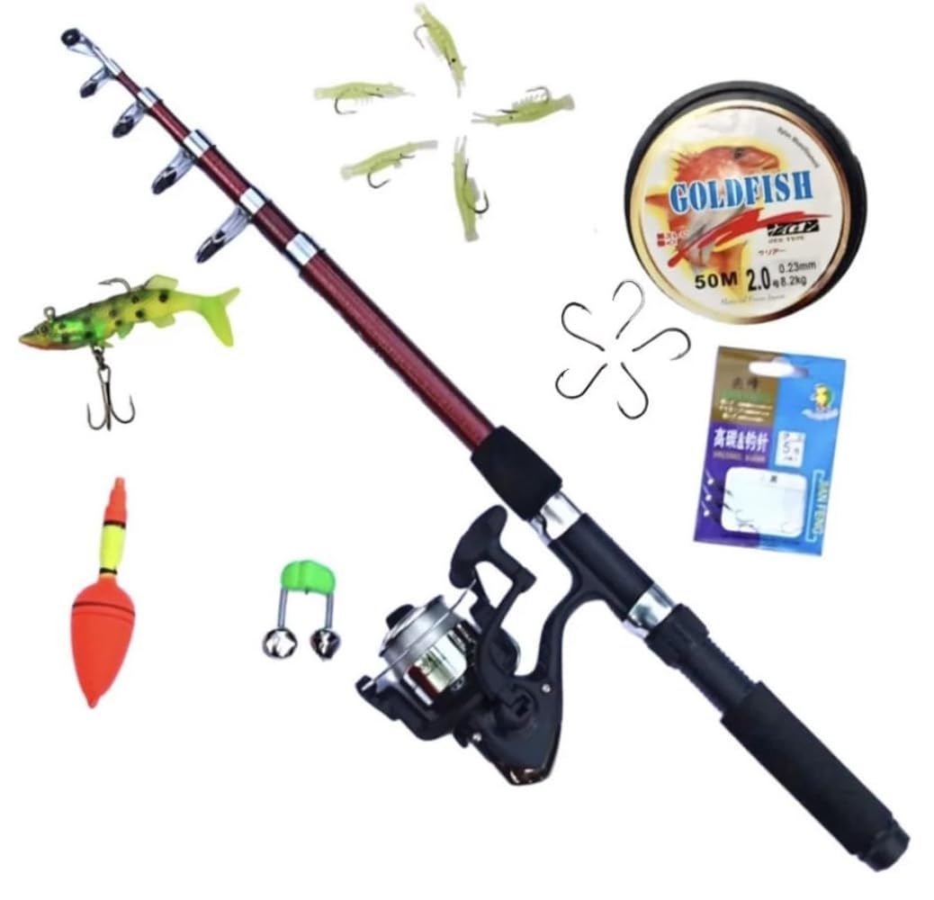 Telescopic Rod - Heavyweight Sensitive Fishing Rod, Tournament Quality Spinning Fishing Rod | Fishing Rod Or Reel with Fishing Set (B0DFTBVKSZ) Amazon Price History, Amazon Price Tracker