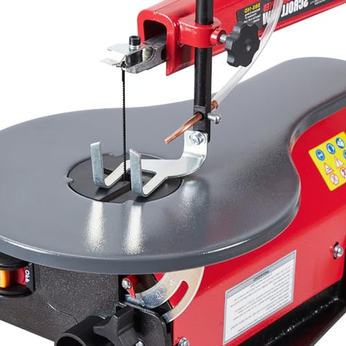 16-Inch Variable Speed Scroll Saw With Extra-Large Adjustable Tilting Work Table - Perfect for Woodworking