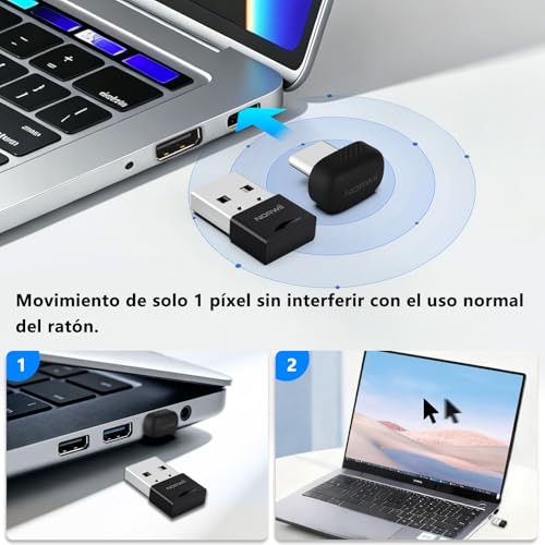 Movedor de mouse automático Norwii mini e indetectable para laptops 4