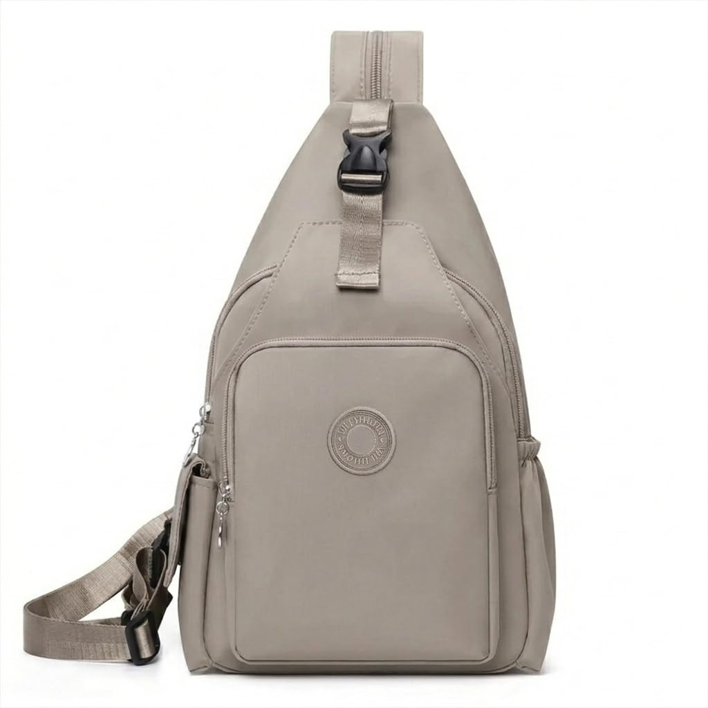 Nylon Sling Bag for Men & Women | Anti-Theft Chest Bag Crossbody | Lightweight Travel Daypack with Multiple Pockets | Water-Resistant Casual Shoulder Bag-image-8