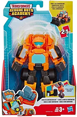 Playskool Heroes Transformers Rescue Bots Wedge Le Bott de Chantier Transformable Robot 15 cm Figurine d'action à Collectionner Jouet pour Enfants à partir de 3 Ans