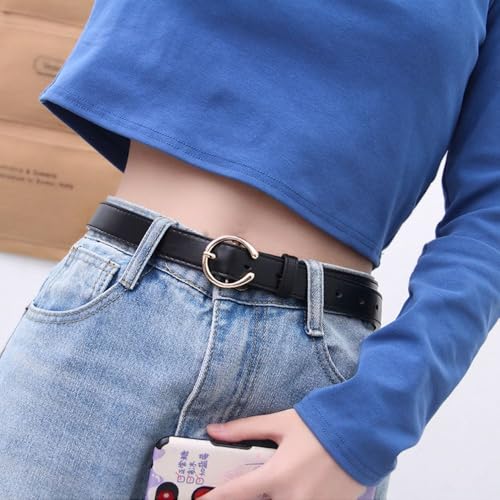 Pin Buckle Waistband Luxury Design Casual Trend Waist Strap Waist Decoration Women Trouser Dress Belts(black)4