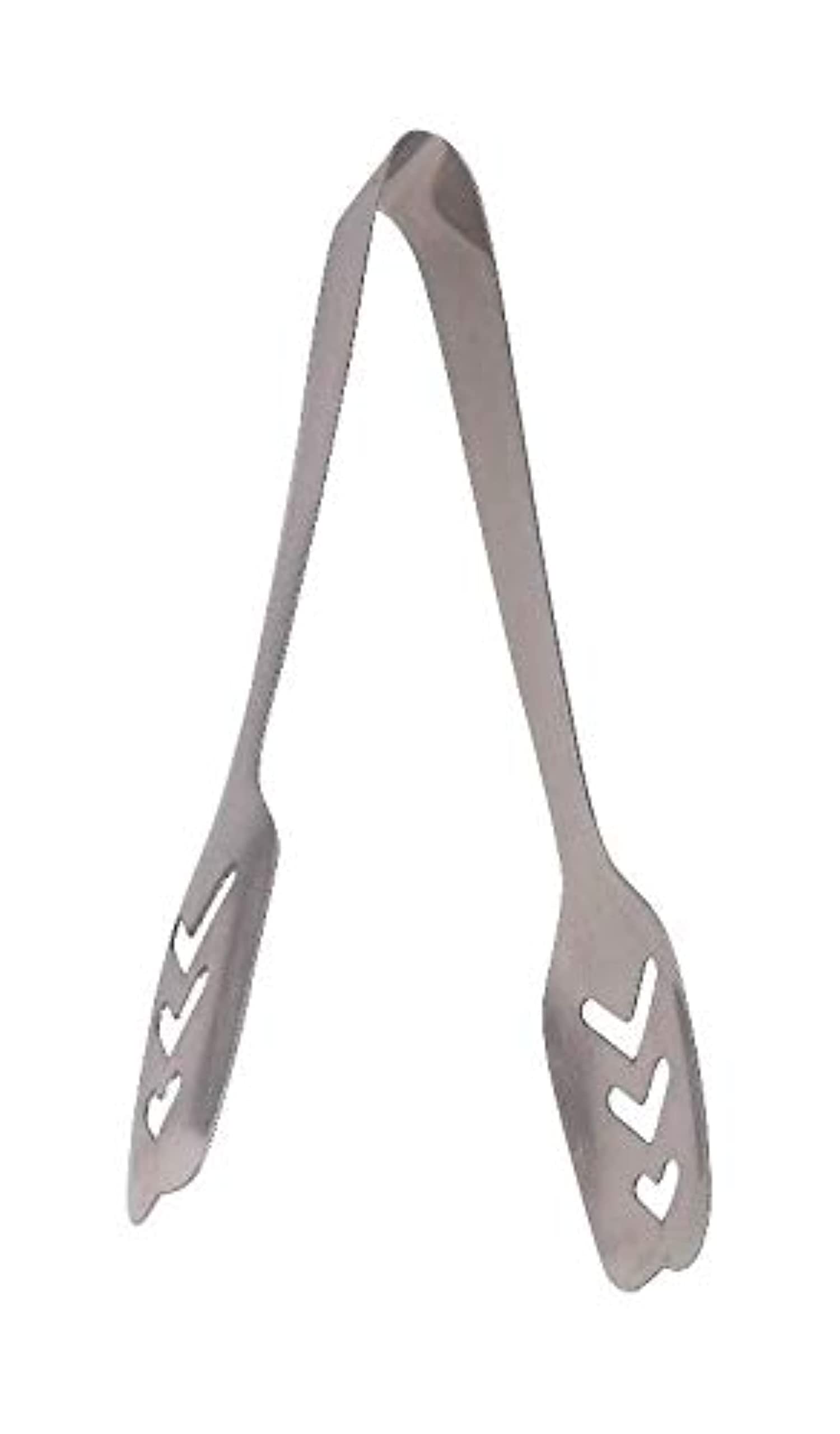 APSAMBR-Steel Momo Sweet Chimta Tong for Kitchen Use Kitchen Tongs, Easy to Clean and Store, Great for Cooking, Grilling, Barbecue and Frying, Openwork Design, Heat Resistant, Multiple uses