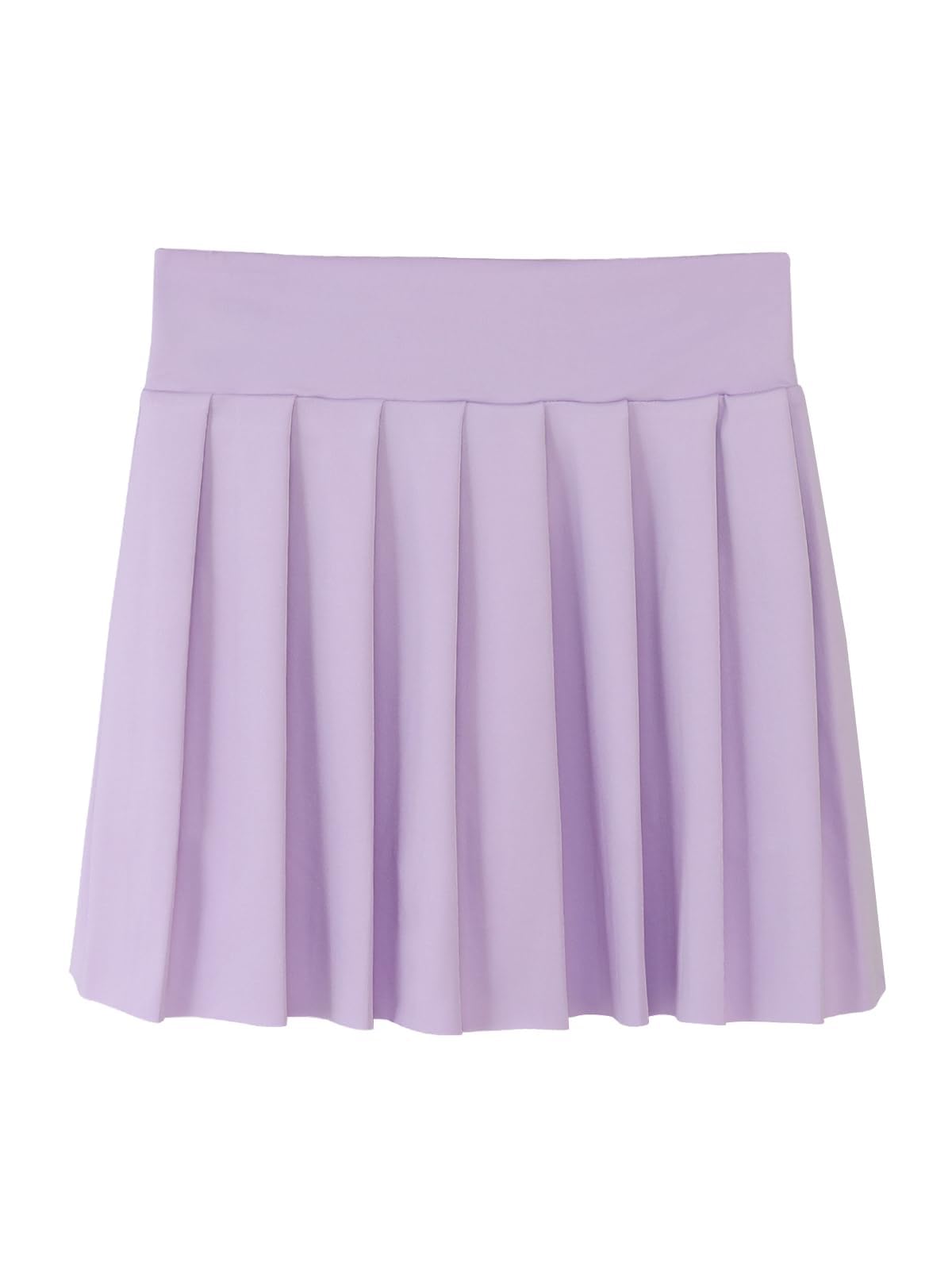 SPFAS Girls Tennis Skirt Athletic Pleated Skort A-Line Kids Golf Skirt with Pockets Sport Shorts for Running Cheerleading