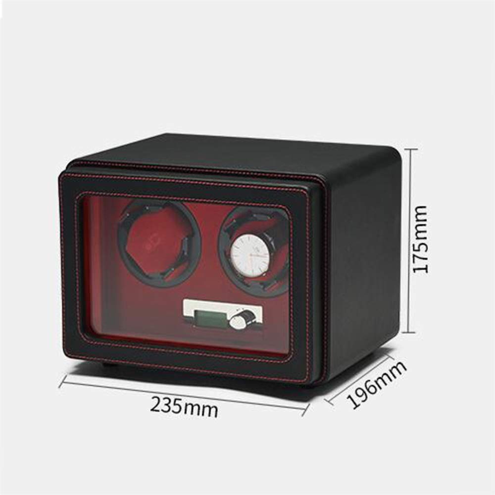 Uhrenbeweger, Zwei PU-Leder, hochwertiges LED-Display, automatisch, Uhrenbeweger, geräuschloser Rotationsmotor, Antimagnetisierung. 23,5 x 19,6 x 17,5 cm Needed