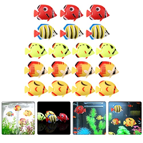 Toyvian 18Pcs Artificial Aquarium Artificial Aquarium Fake fish ornament Artificial Moving, Decorative Simulation - Image 3