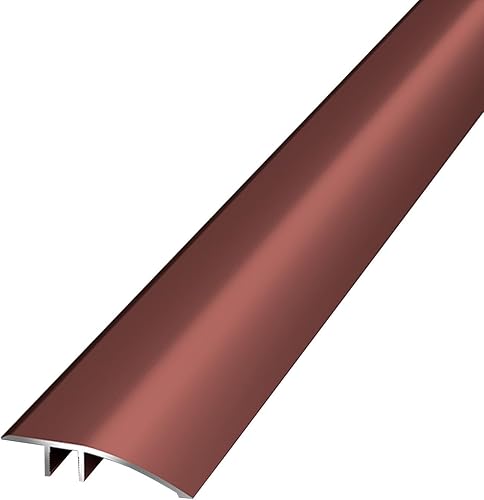 Miniatura 8 de Tira de umbral de transición de piso de aluminio de madera a azulejo, tira de unión de costura de piso, para interiores o exteriores, baño, puertas,