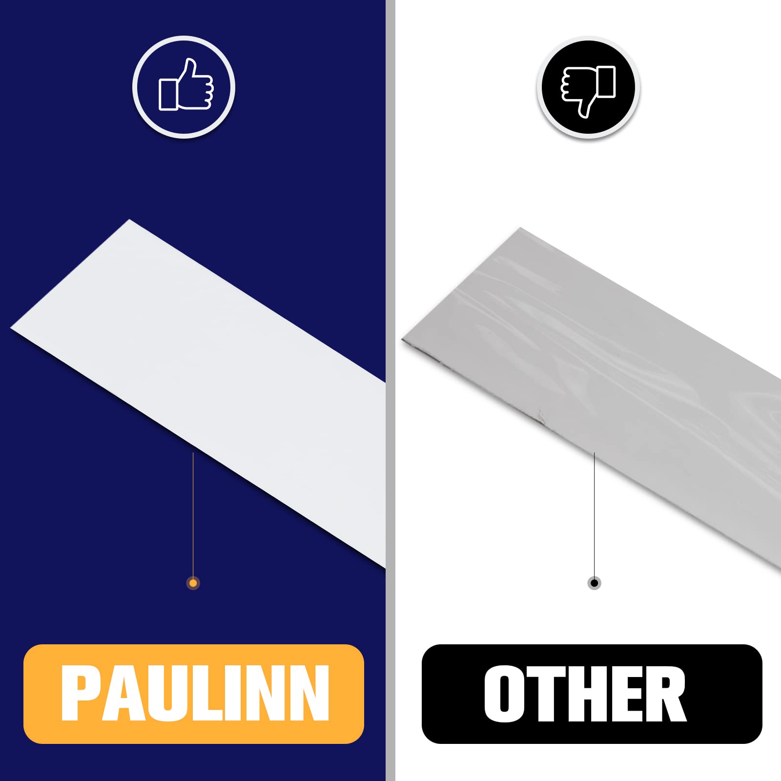 PAULINN RV Camper Roofing Repair Sealant Tape White, 4 Inch X 50 Foot Natural Rubber Roof Sealing Tape, UV & Weatherproof Roof Seal Tape for RV Camper Trailer Boat Sealing Leak Repair