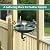Deck Mounted Bird Bath with Solar Fountain,Solar Railing Bird Bath Fountains for Hummingbirds,Adjustable Metal Durable Deck Bird Bath Holder for Outdoor Railings, Patio Deck,Garden