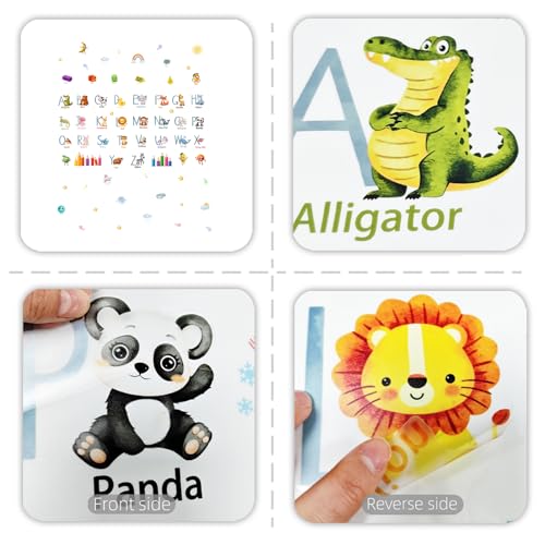 Vinilos Decorativos Infantiles Animal Alphabet 64 Pcs miniatura 5