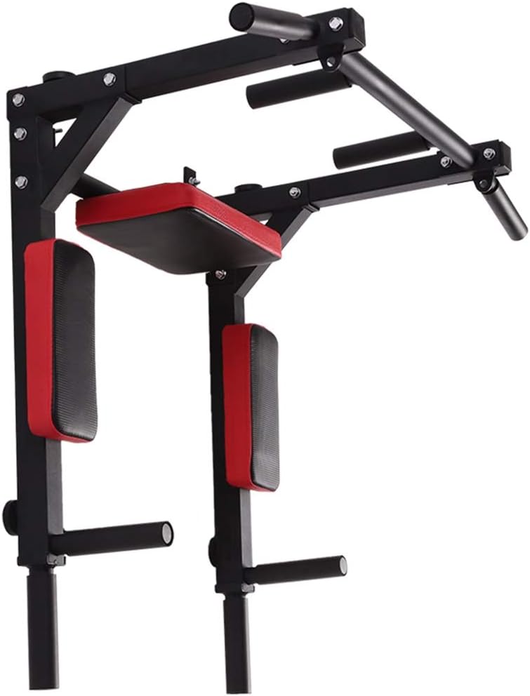 AGYH Wall Mounted Chin Up Bar，Strength Training Horizontal Bar, Dip Stand for Home Gym Workout, Power Tower Set Support to 300kg