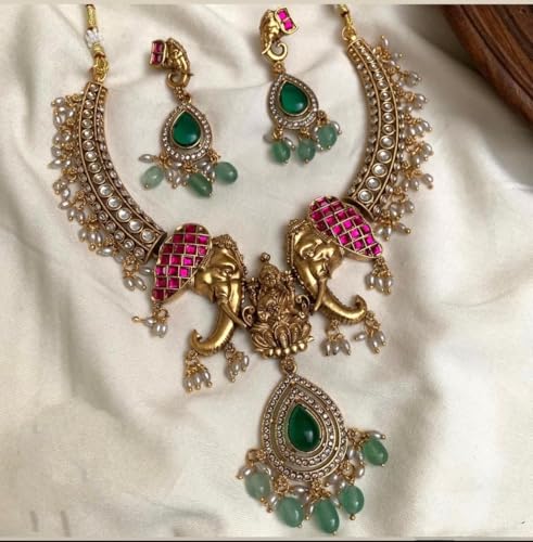Alloy Gold-plated Gold Jewellery Set (Pack of 1)