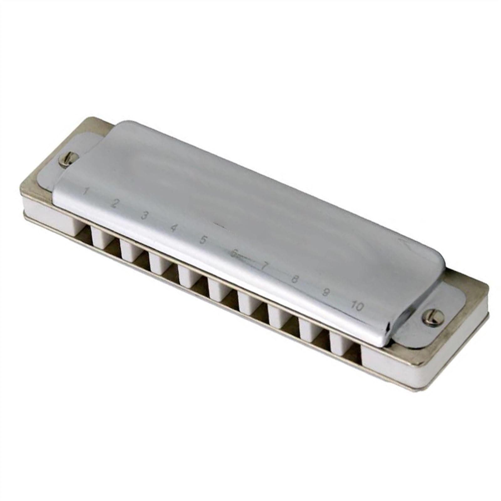 Harmonijka 10-otworowy grzebień Diatonic Blues Harmonica ABS wykonany z prostego i wykwintnego designu