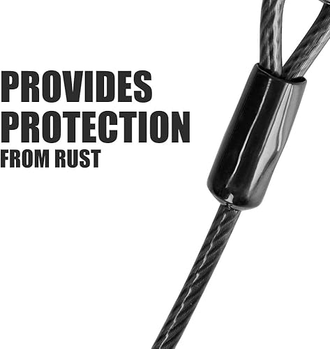 Vista 39 de BV Cable de amarre para perros de 25 pies – Cable resistente para perros de hasta 35 libras – Reflectante y libre de óxido con clips giratorios