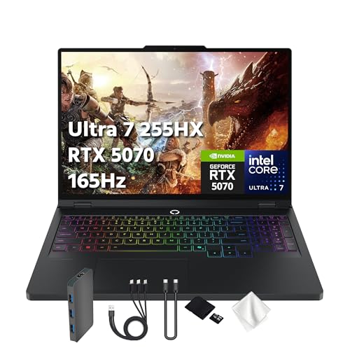 Image of Lenovo 2025 Gaming Laptop | Legion 5 | Intel 24-Core i9-14900HX | NVIDIA GeForce RTX 5070 | 16GB DDR5 | 1TB SSD | 15.1 inch 2560x1600 165Hz | Win11 Home - Wi-Fi 7 - BT 5.4 - RGB Backlit KB - Eclipse Black