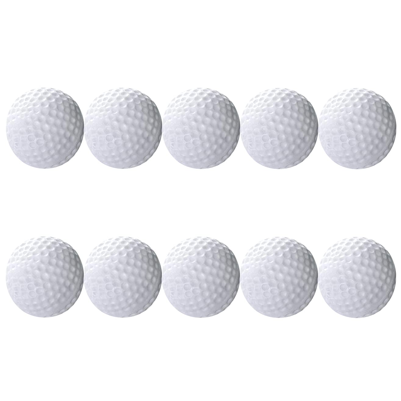 Ssccgym Golfer Golf Balls Practice White Balls Sport Toys Games Indoor Outdoor for Children Kids Golfer 10PCS