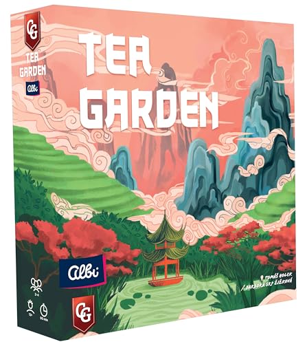 Capstone Games Tea Garden, Beautiful and Artistic Deck Building & Hand Management Board Game, 2-4 Players, 90 Minutes, Ages 14+