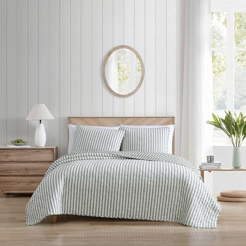 Stone Cottage - King Quilt Set, Reversible Cotton Bedding with