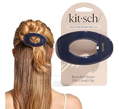 Kitsch Large Flat Claw Clips for Women - Stylish Flat Hair Clips for Women, Strong Hold for Thick & Fine Hair | Non-Slip fo…