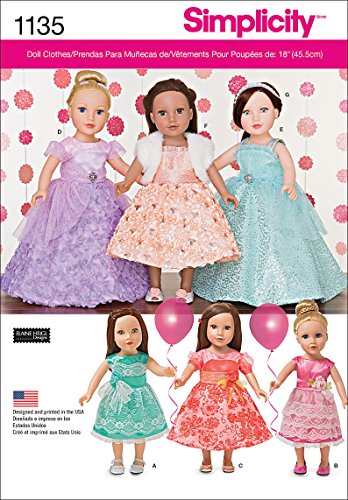SIMPLICITY Patterns 1135 Formal Dresses for 18