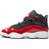 Jordan Big Kids 6リング, 4 Big Kid, レザー、合成皮革、テキスタイル素材、ゴム