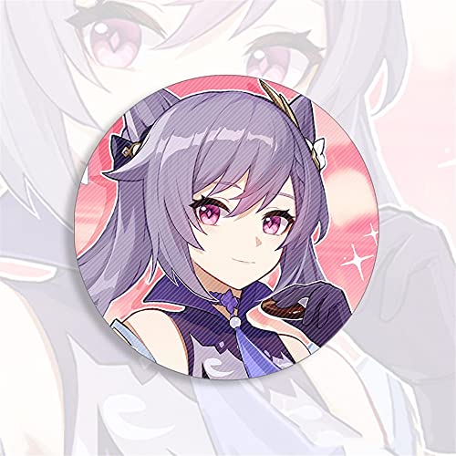 Jogo Anime Genshin Impact 58mm Anime Crachá Broche Pin Cosplay Crachá Acessórios para Roupas Mochila