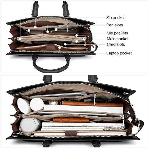 Bostanten Briefcase For Women Tote Bag For 15.6 Inch Laptop Genuine Leather Handbag Work Bag #TOP3